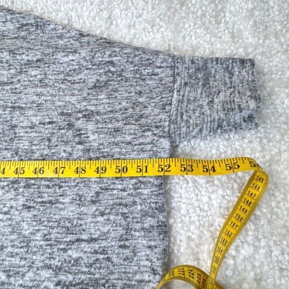 Betabrand Heathered Gray Flowy Batwing Sleeve Oversized Top XL - Picture 5 of 6